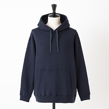 &ease/HOODED KNIT PULLOVER