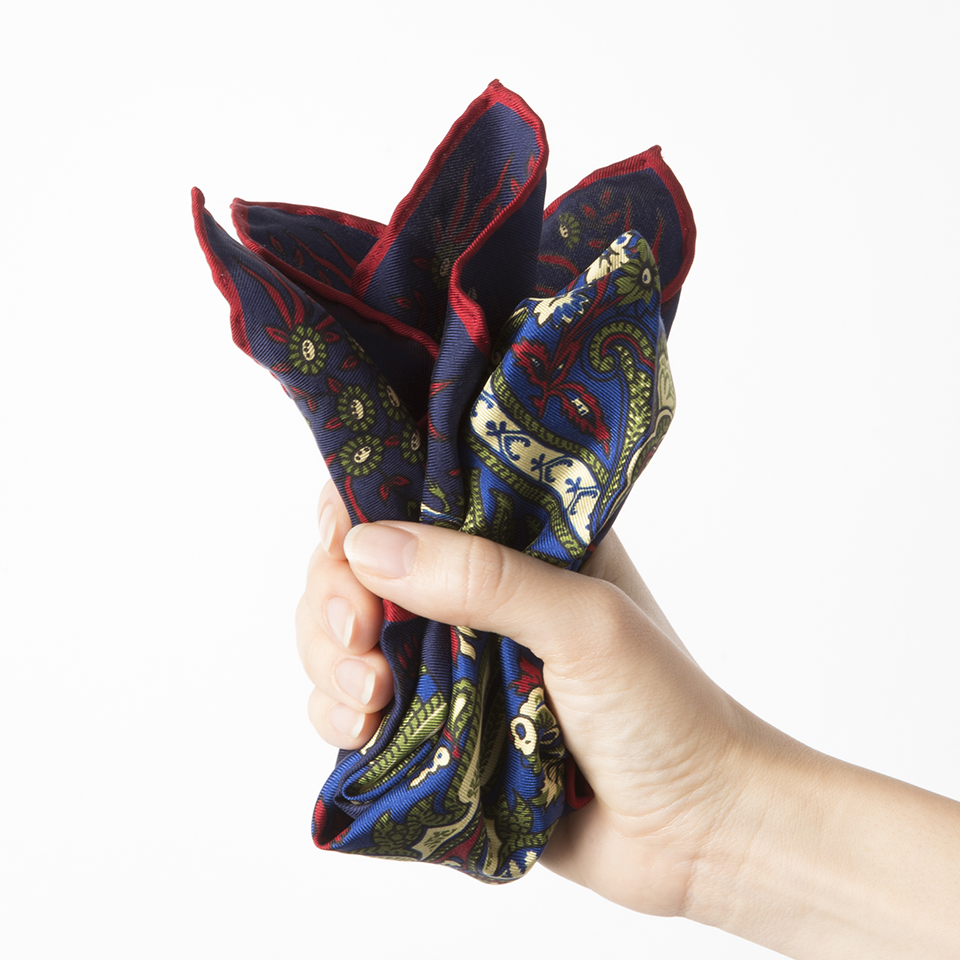 JOHN COMFORT/ペイズリー柄ツイルポケットチーフ | FAIRFAX COLLECTIVE