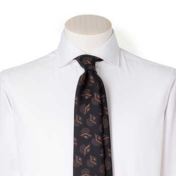 FAIRFAX TRAD/カントリーモチーフ柄クレストタイ