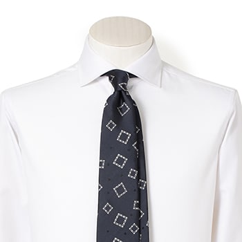 FAIRFAX TRAD/クレスト柄ジャガードタイ
