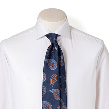 FAIRFAX TRAD/クレスト柄クレリックジャガードタイ