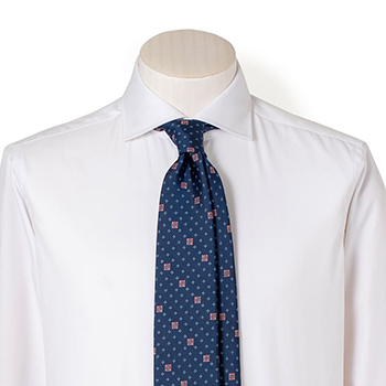 FAIRFAX TRAD/クレスト柄クレリックジャガードタイ