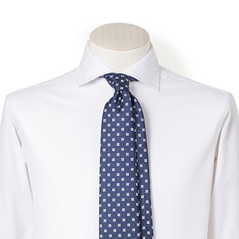 FAIRFAX TRAD/クレスト柄クレリックジャガードタイ