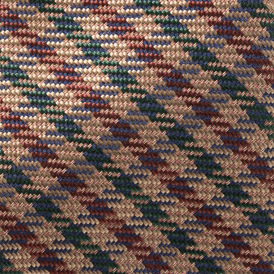 FAIRFAX/ヤスラ織りガンクラブチェック柄ジャガードタイ | FAIRFAX