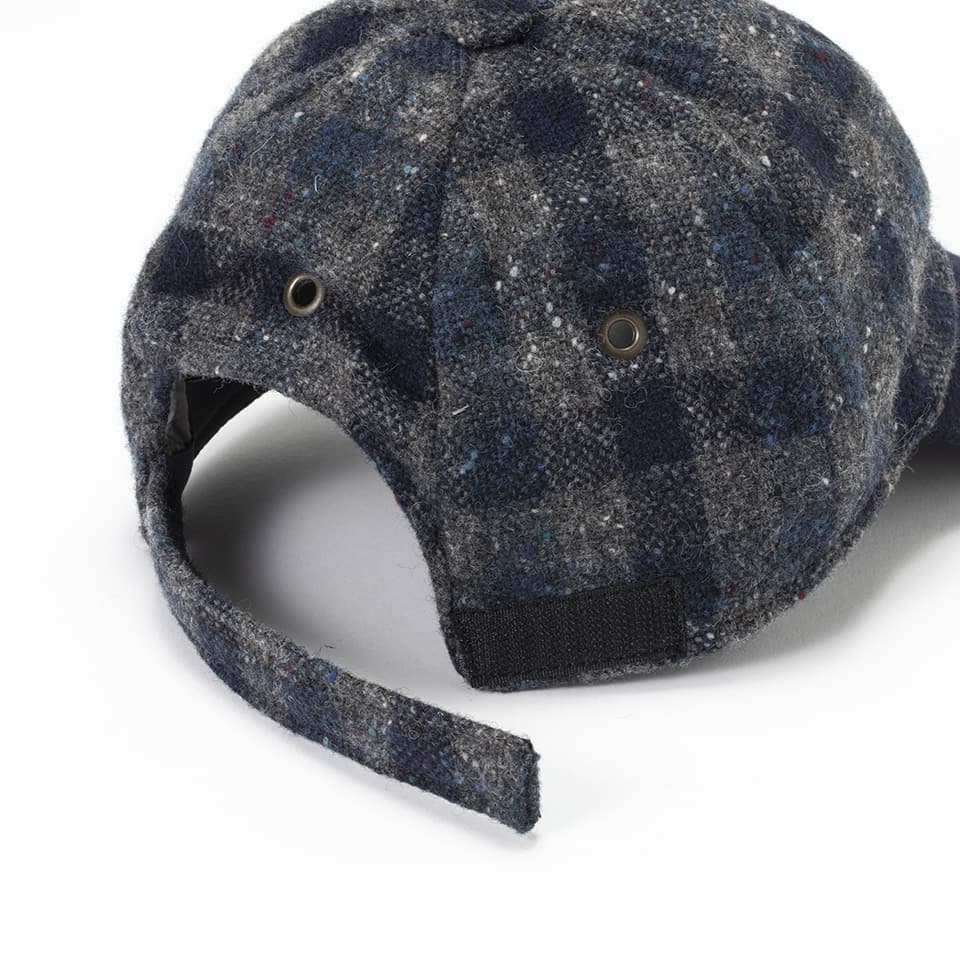 ツイードキャップ グレー 1刺繍 RUS-629901.jpg
