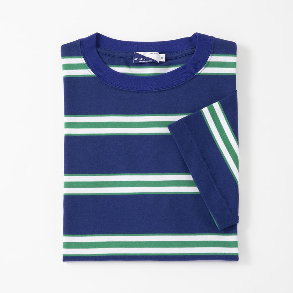 shufly/FAIRFAX/レジメンタルストライプ柄Tシャツ | FAIRFAX COLLECTIVE