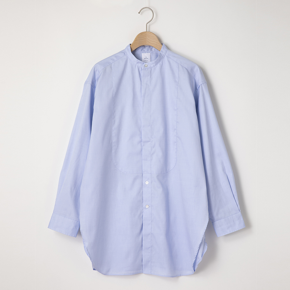 &ease/BOSOM BAND COLLAR SHIRT SMALL | FAIRFAX COLLECTIVE