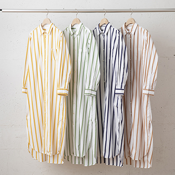 &ease/MULTI STRIPE NIGHT SHIRT