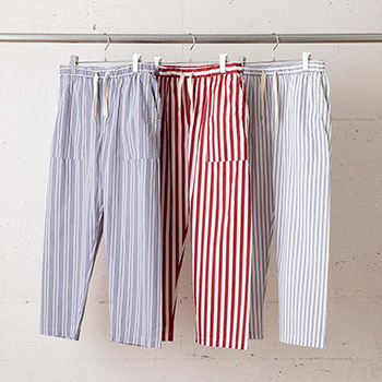 &ease/CRAZY STRIPE BAKER PANTS