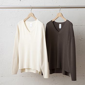 &ease/WAFFLE KNIT PULLOVER