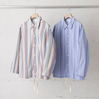 &ease/BAND COLLAR SHIRT