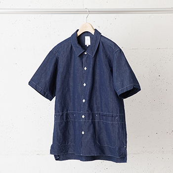 &ease/BAND COLLAR SHIRT