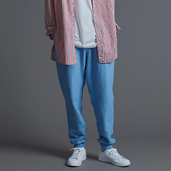 &ease/CRAZY STRIPE BAKER PANTS